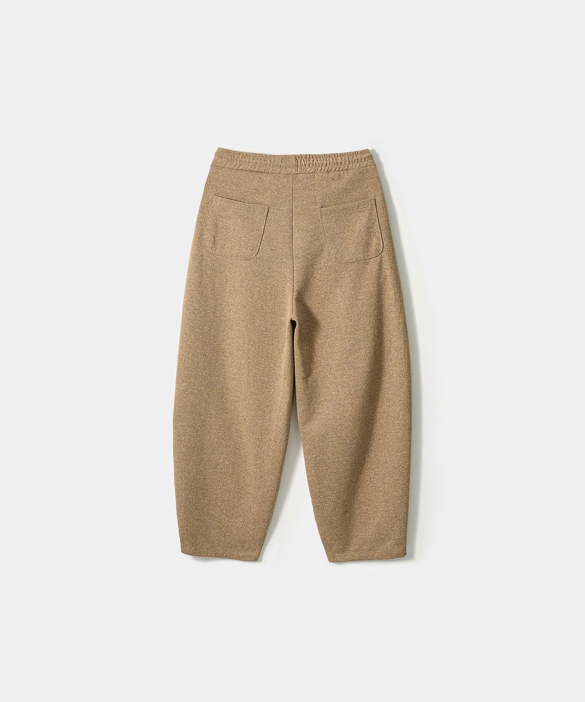 트립르센스(TRIP LE SENS) [F/W]네프 텍스처 원턱 커브드 밴딩 팬츠_멜란 베이지