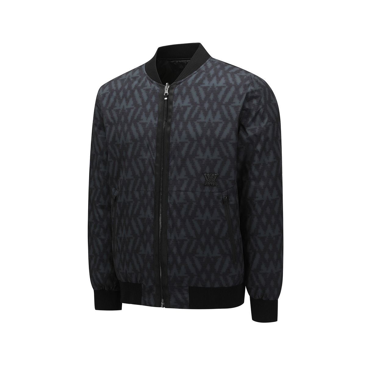 어뉴골프(ANEW GOLF) MEN WI LOGO PATTERN REVERSIBLE DOWN JACKET_BK