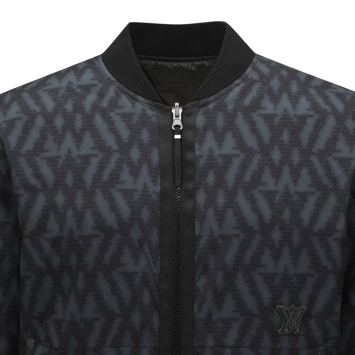 어뉴골프(ANEW GOLF) MEN WI LOGO PATTERN REVERSIBLE DOWN JACKET_BK