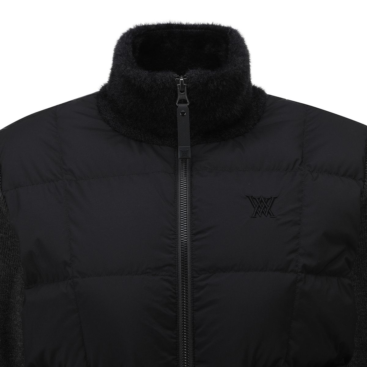 어뉴골프(ANEW GOLF) WOMEN WI HYBRID HIGH NECK DOWN JACKET_BK