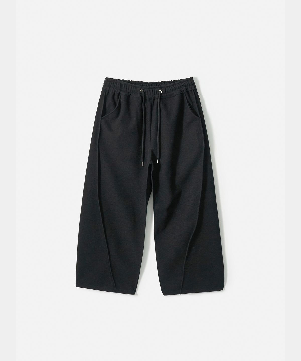 트립르센스(TRIP LE SENS) [F/W]컷 아웃 소프트 커브드 밴딩 팬츠_블랙