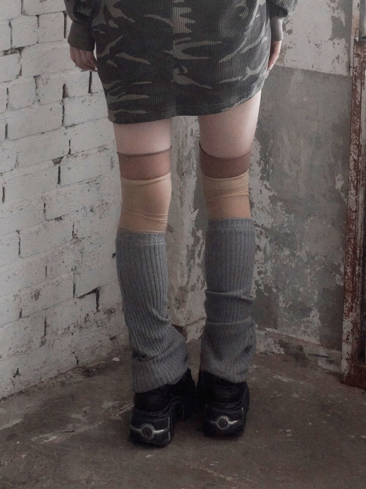 헤티(HETIT) 갤 루즈 레그 워머 (그레이)