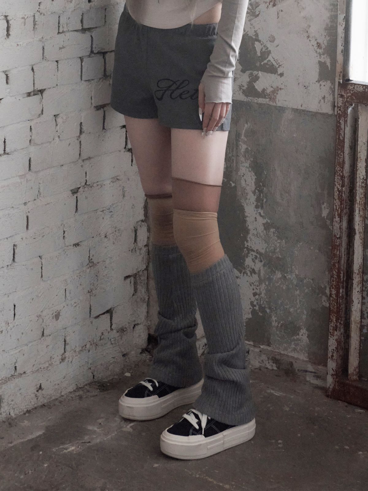 헤티(HETIT) 갤 루즈 레그 워머 (그레이)