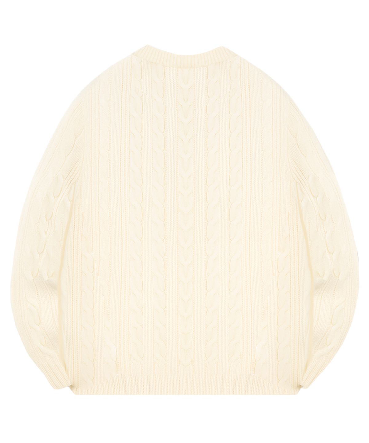 랜덤오프(RANDOMOFF) [Unisex] RÉSERVE CABLE OVER FIT KNIT [IVORY]