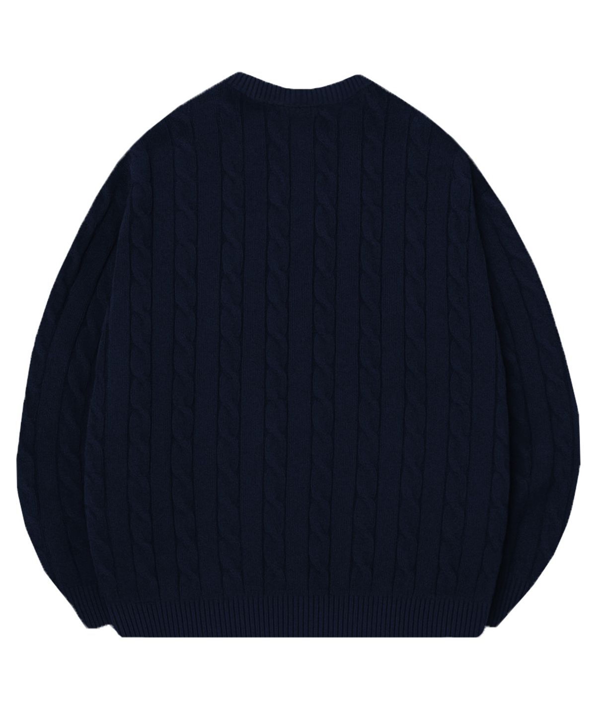 랜덤오프(RANDOMOFF) [Unisex] RÉSERVE CABLE OVER FIT KNIT [NAVY]