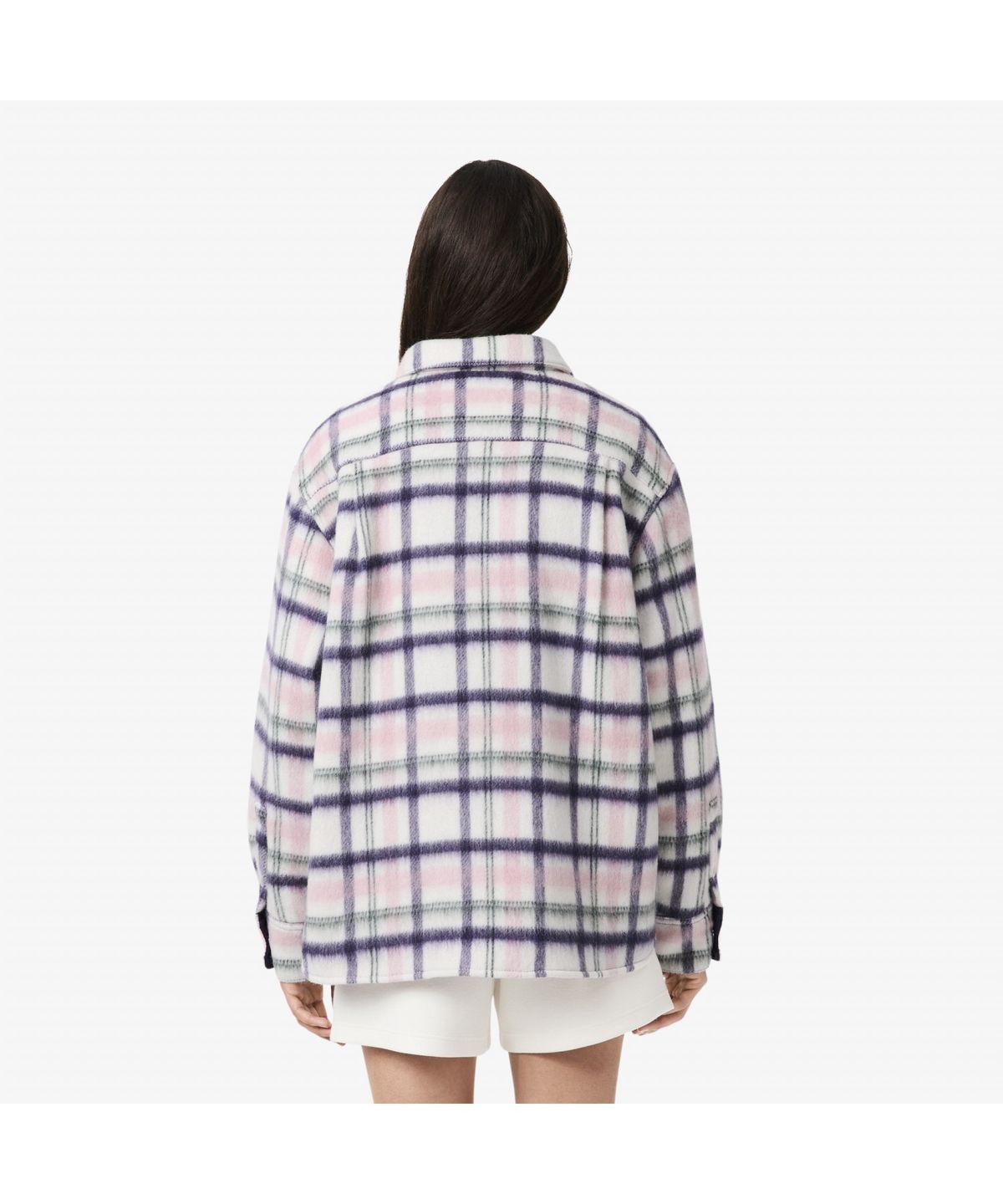 라코스테(LACOSTE) 여성 셔츠형 울체크 아우터 BF8435-55N AI9
