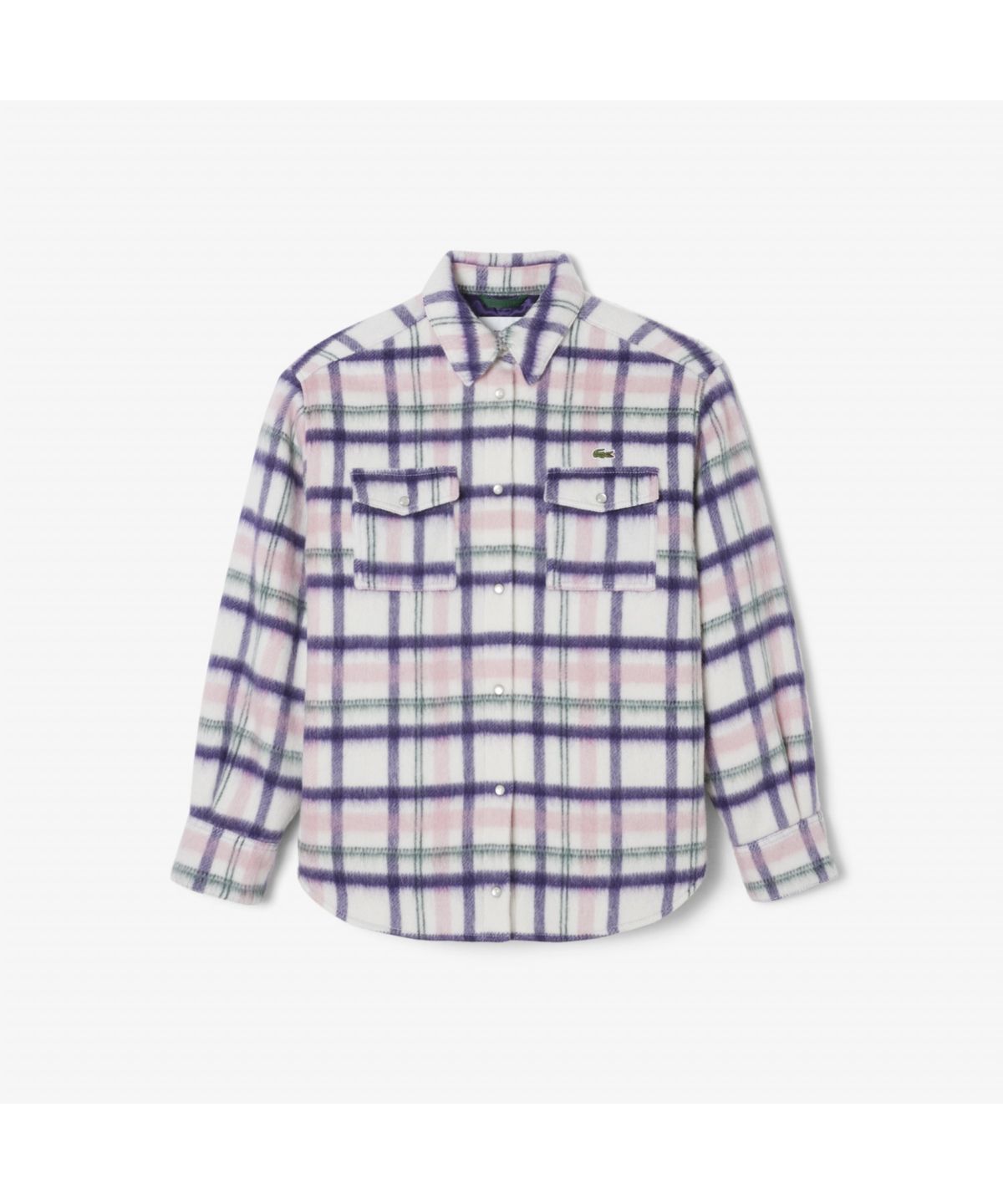 라코스테(LACOSTE) 여성 셔츠형 울체크 아우터 BF8435-55N AI9