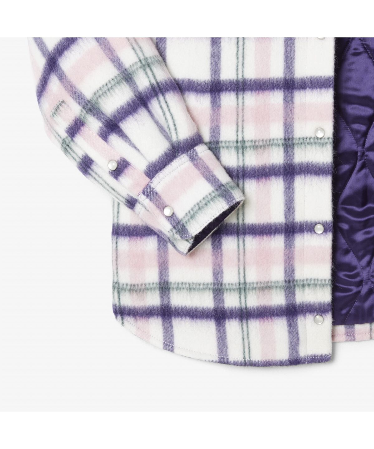 라코스테(LACOSTE) 여성 셔츠형 울체크 아우터 BF8435-55N AI9