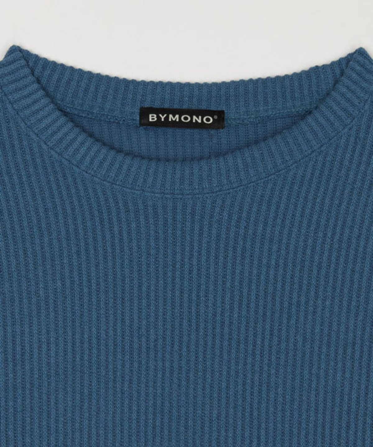 바이모노(BYMONO) [빅사이즈 XL-6XL] 모노 올데이 라운드 니트티