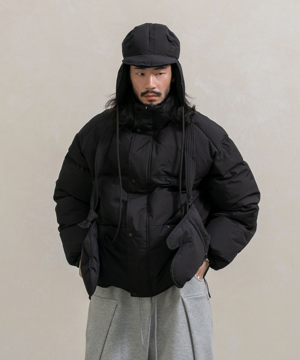 러기드하우스(RUGGED HOUSE) CUDLE 3SET SHORT PADDING JUMPER 2컬러