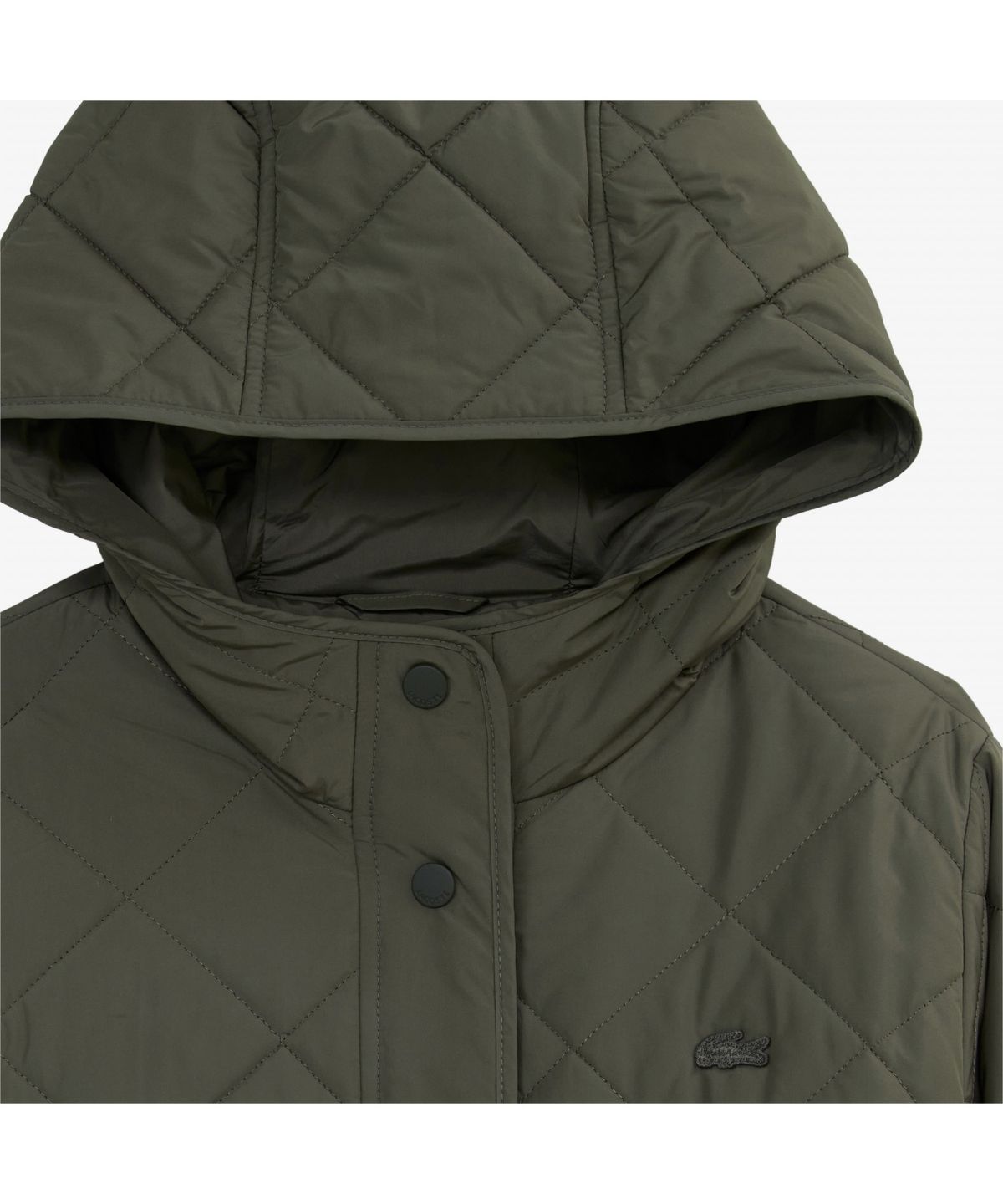 라코스테(LACOSTE) 여성 후디 퀼팅 롱점퍼 BF654E-55N E9F