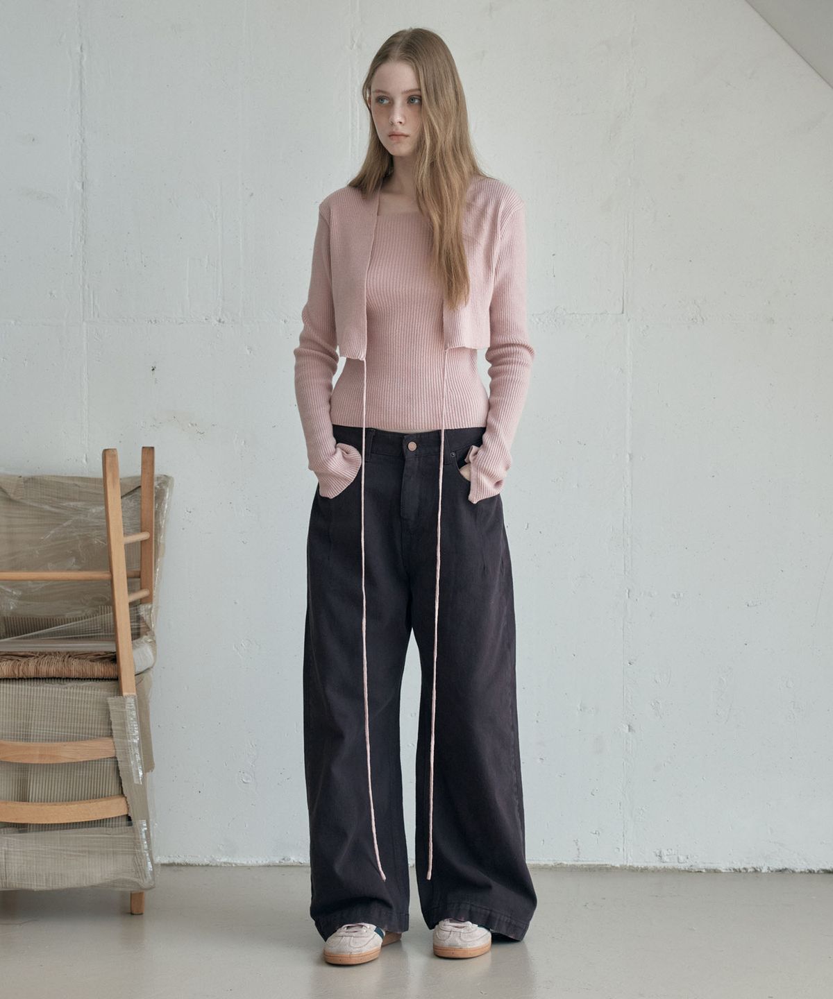 아위(AHWE) COLOR DYEING WIDE DENIM_BROWN