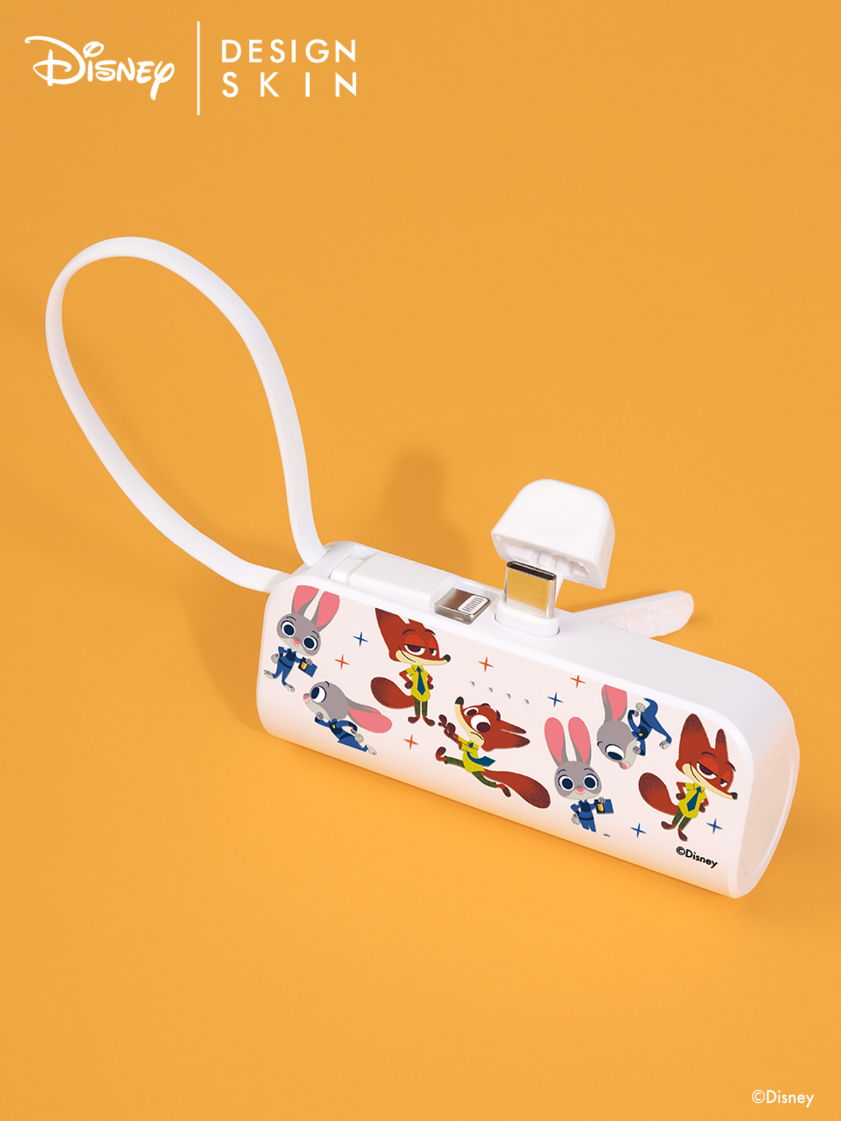 디자인스킨(DESIGNSKIN) [디즈니] 도킹형 C타입 보조배터리_주토피아1