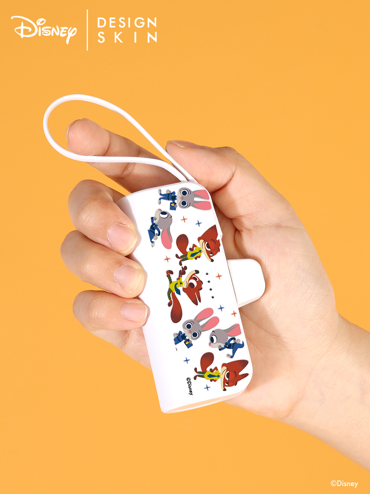 디자인스킨(DESIGNSKIN) [디즈니] 도킹형 C타입 보조배터리_주토피아1