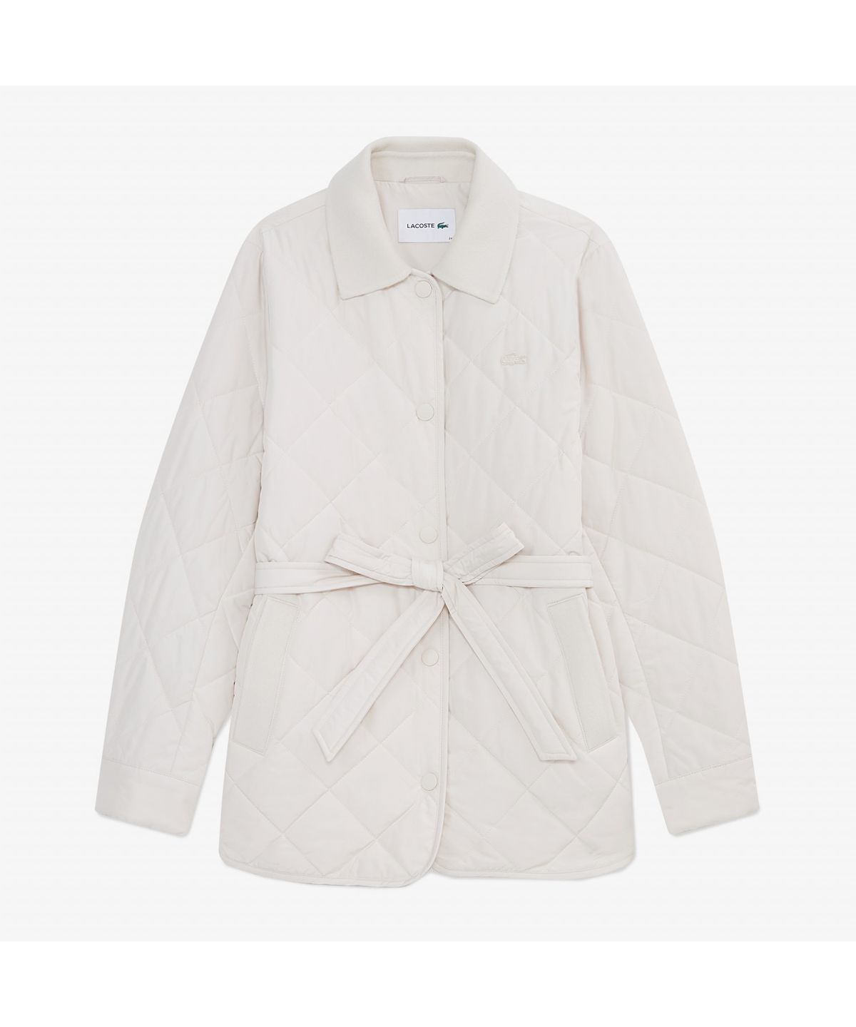 라코스테(LACOSTE) 여성 울배색 벨티드 퀼팅 점퍼 BF021E-55N XFJ