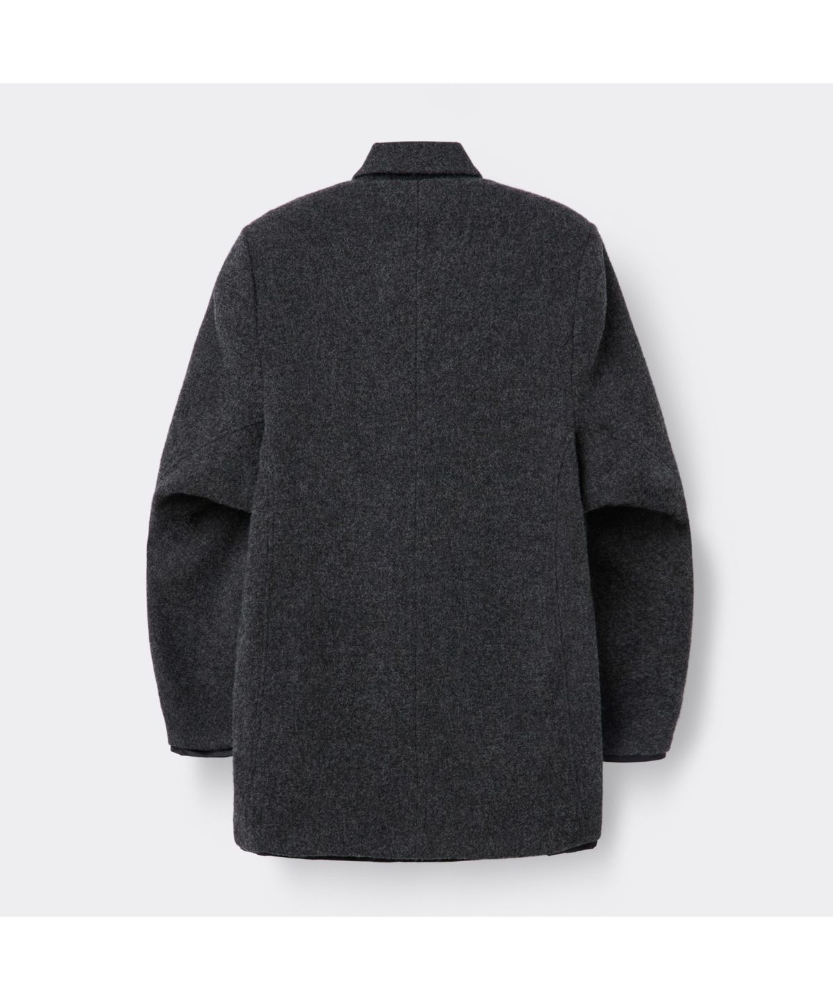 커스텀멜로우(CUSTOMELLOW) [HED MAYNER] Grey Wool Falling Back Jacket CWJAW25991GYX