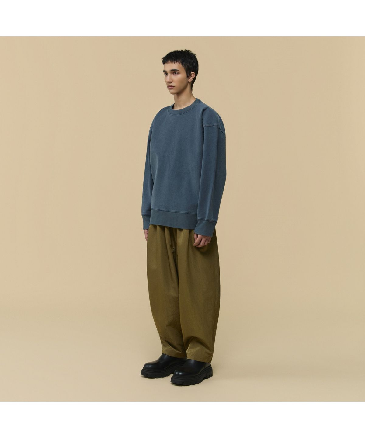 커스텀멜로우(CUSTOMELLOW) [HED MAYNER] Grey Dyed Sweatshirt CWTAW25991GYD