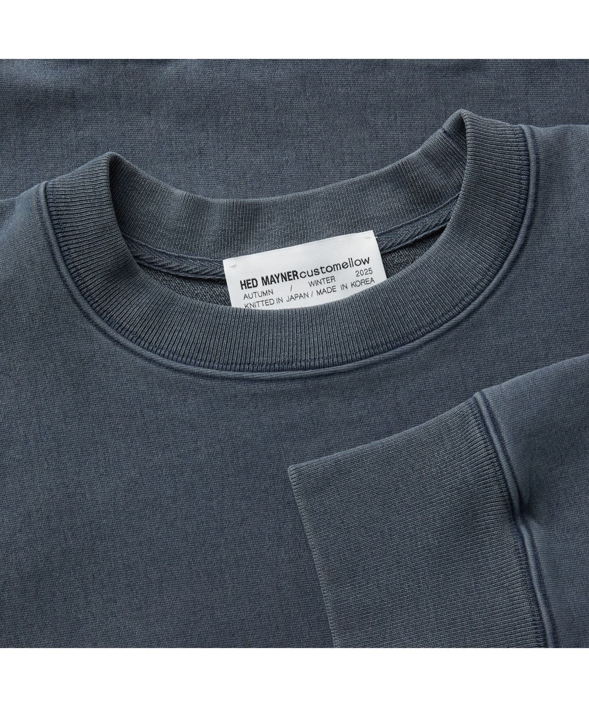 커스텀멜로우(CUSTOMELLOW) [HED MAYNER] Grey Dyed Sweatshirt CWTAW25991GYD