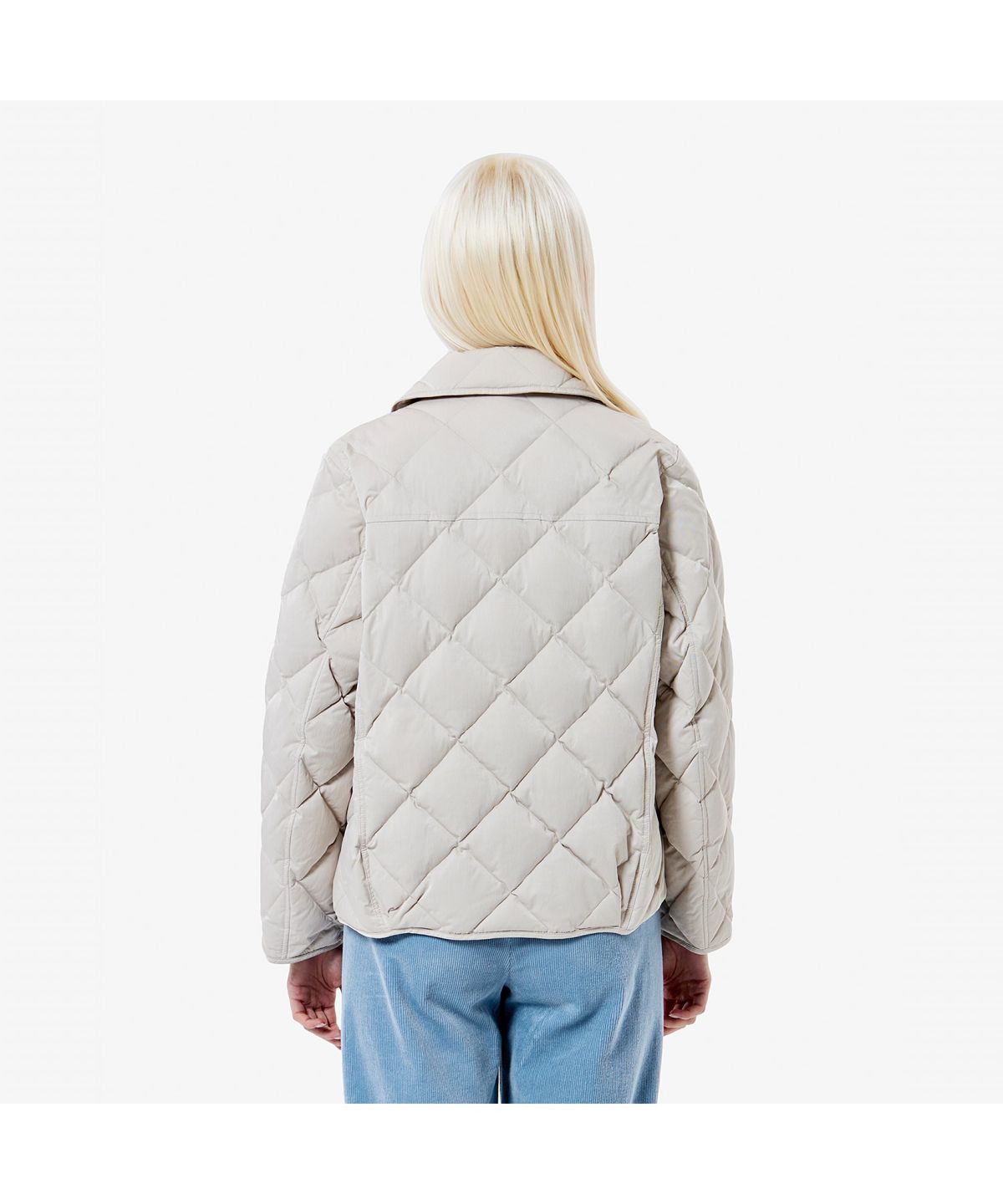 라코스테(LACOSTE) 여성 다이아퀼팅 경량 카라 다운 BF265E-55N XFJ