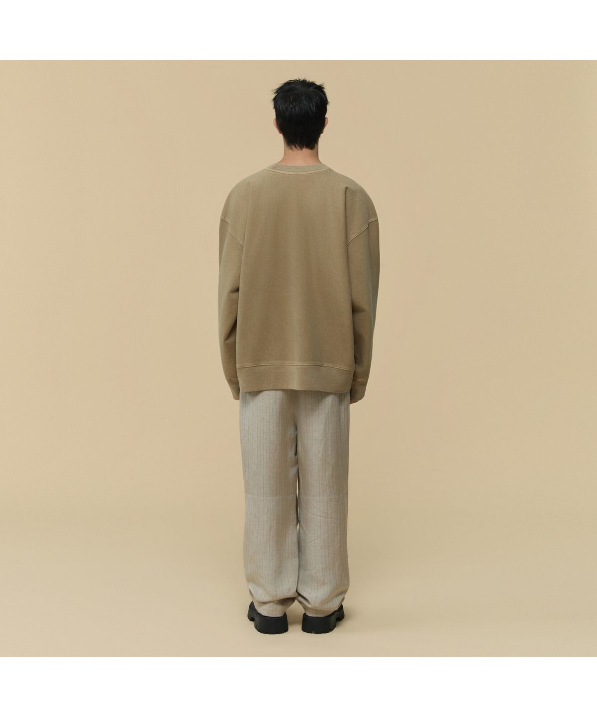 커스텀멜로우(CUSTOMELLOW) [HED MAYNER] Beige Dyed Sweatshirt CWTAW25991KHX
