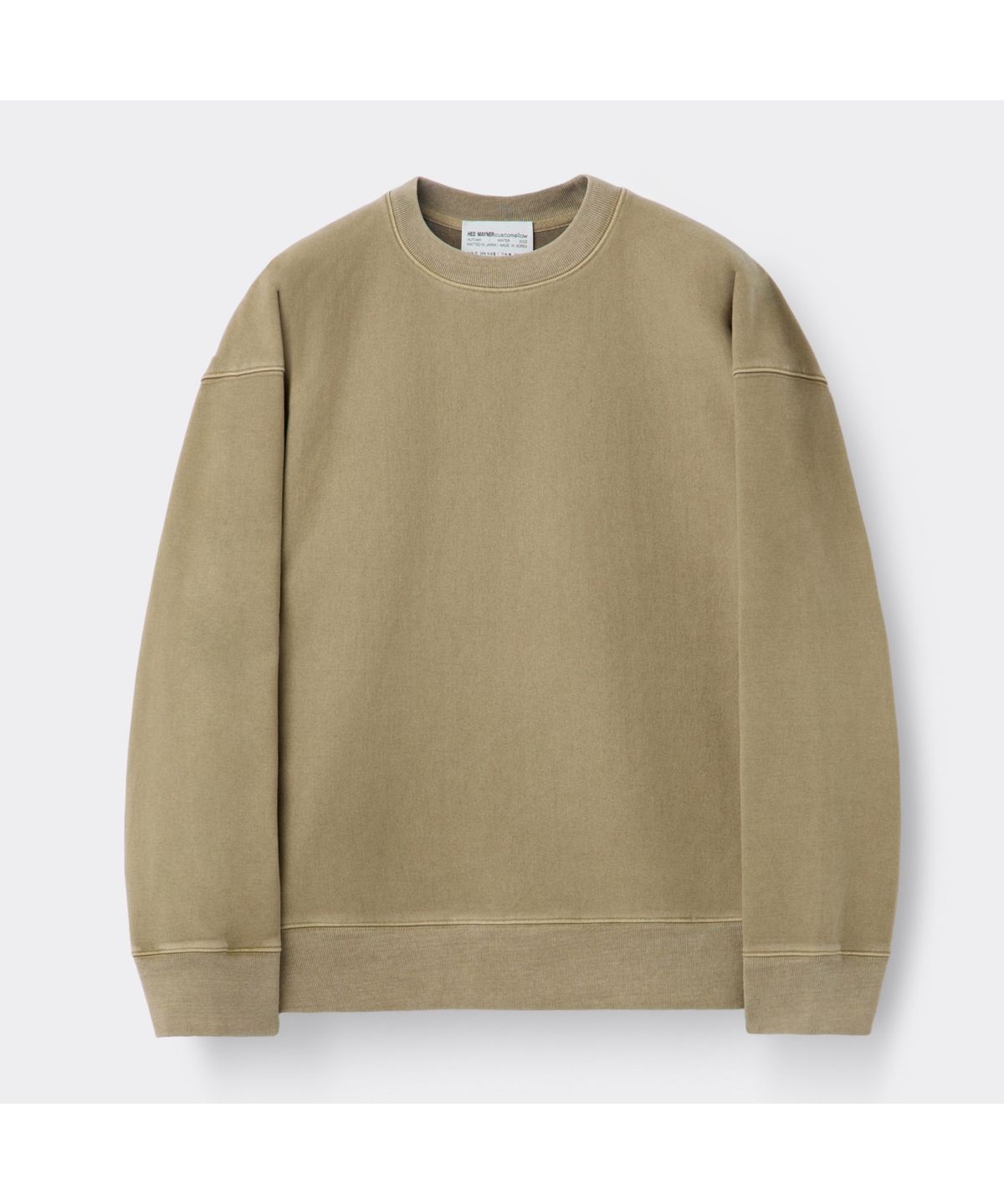 커스텀멜로우(CUSTOMELLOW) [HED MAYNER] Beige Dyed Sweatshirt CWTAW25991KHX