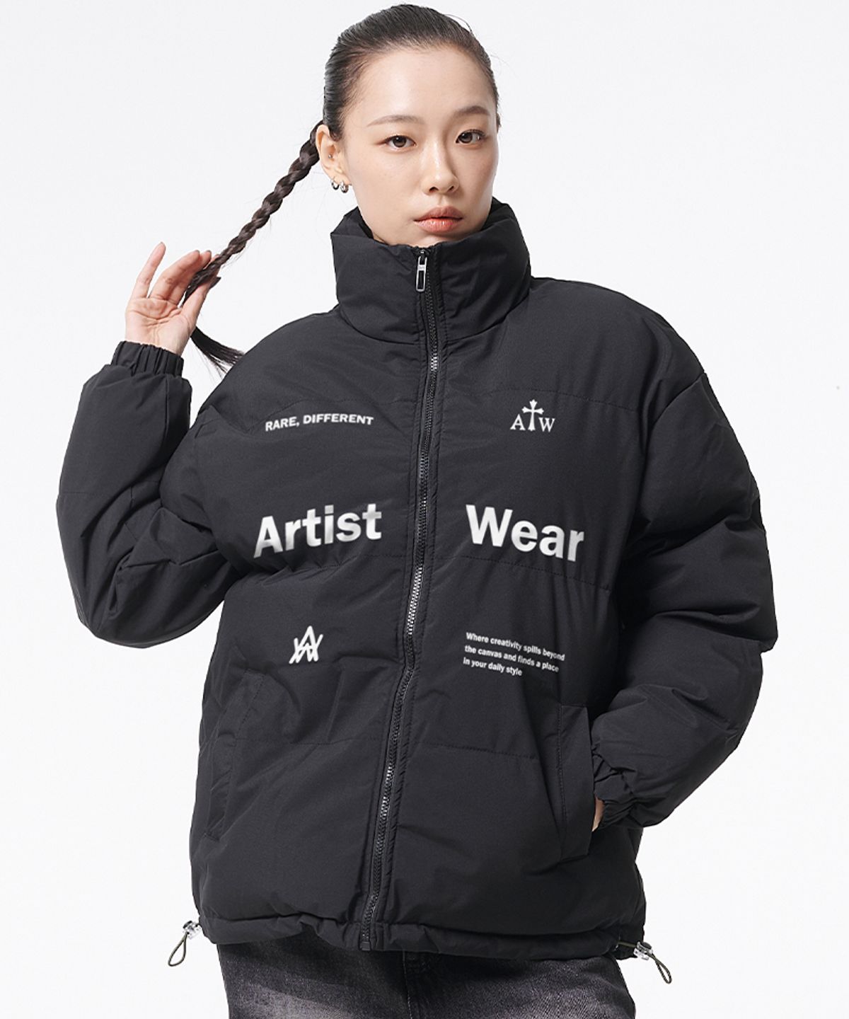 아티스트웨어(ARTISTWEAR) [3COLORS] 유니티 데일리 푸퍼 숏패딩
