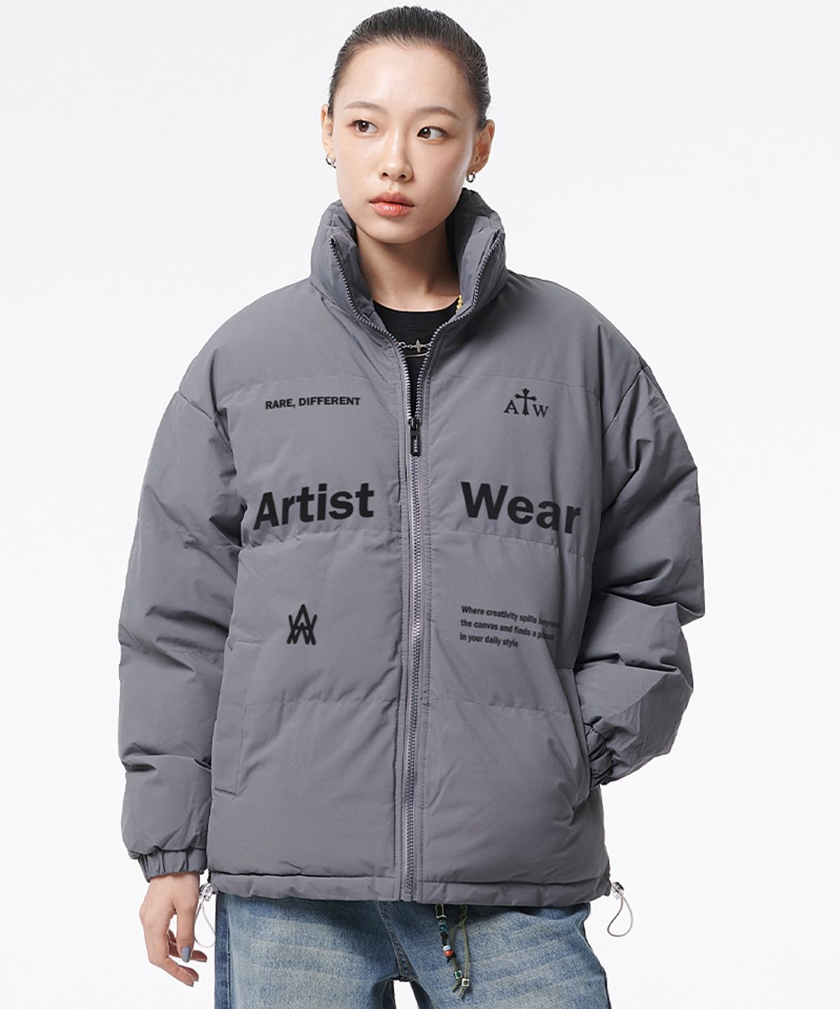 아티스트웨어(ARTISTWEAR) [3COLORS] 유니티 데일리 푸퍼 숏패딩