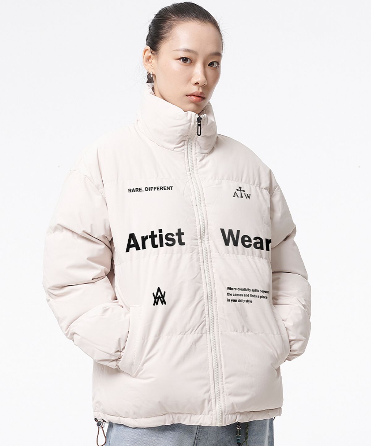 아티스트웨어(ARTISTWEAR) [3COLORS] 유니티 데일리 푸퍼 숏패딩