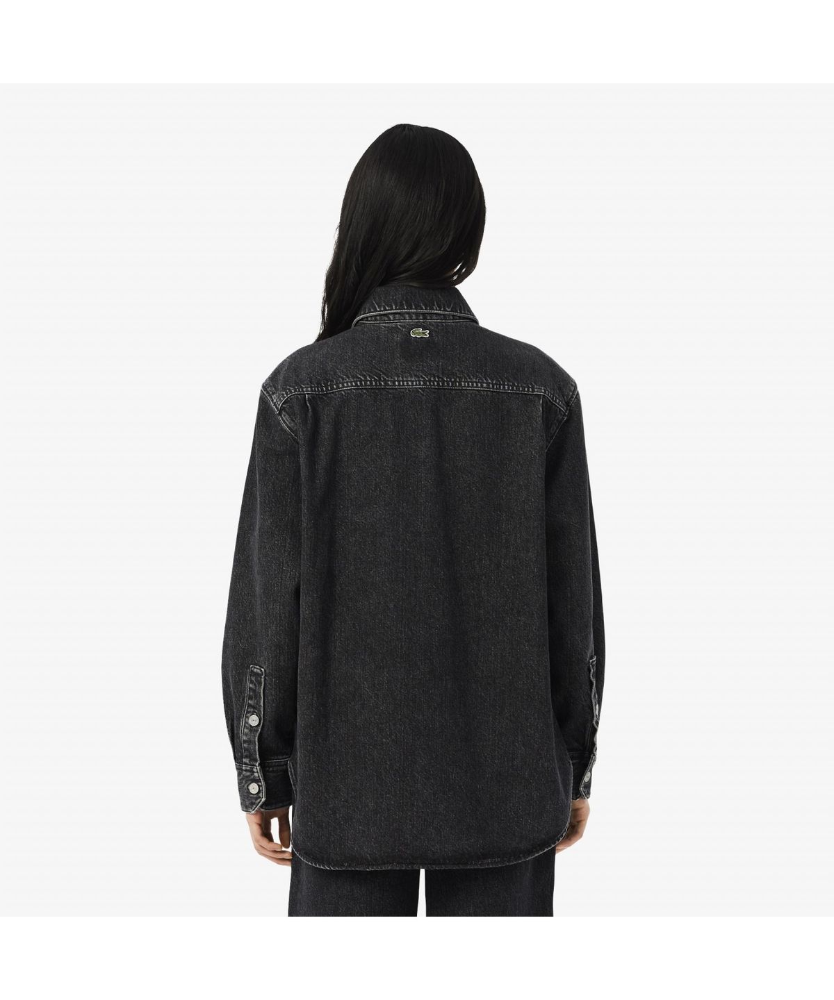 라코스테(LACOSTE) 여성 릴렉스핏 데님 셔츠 자켓 BF2446-55N 6NM
