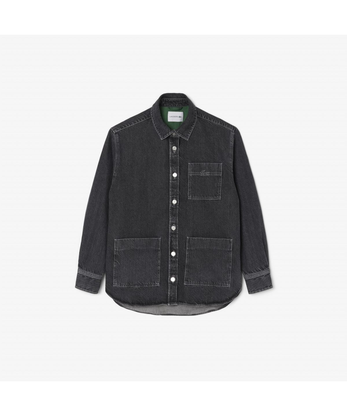라코스테(LACOSTE) 여성 릴렉스핏 데님 셔츠 자켓 BF2446-55N 6NM