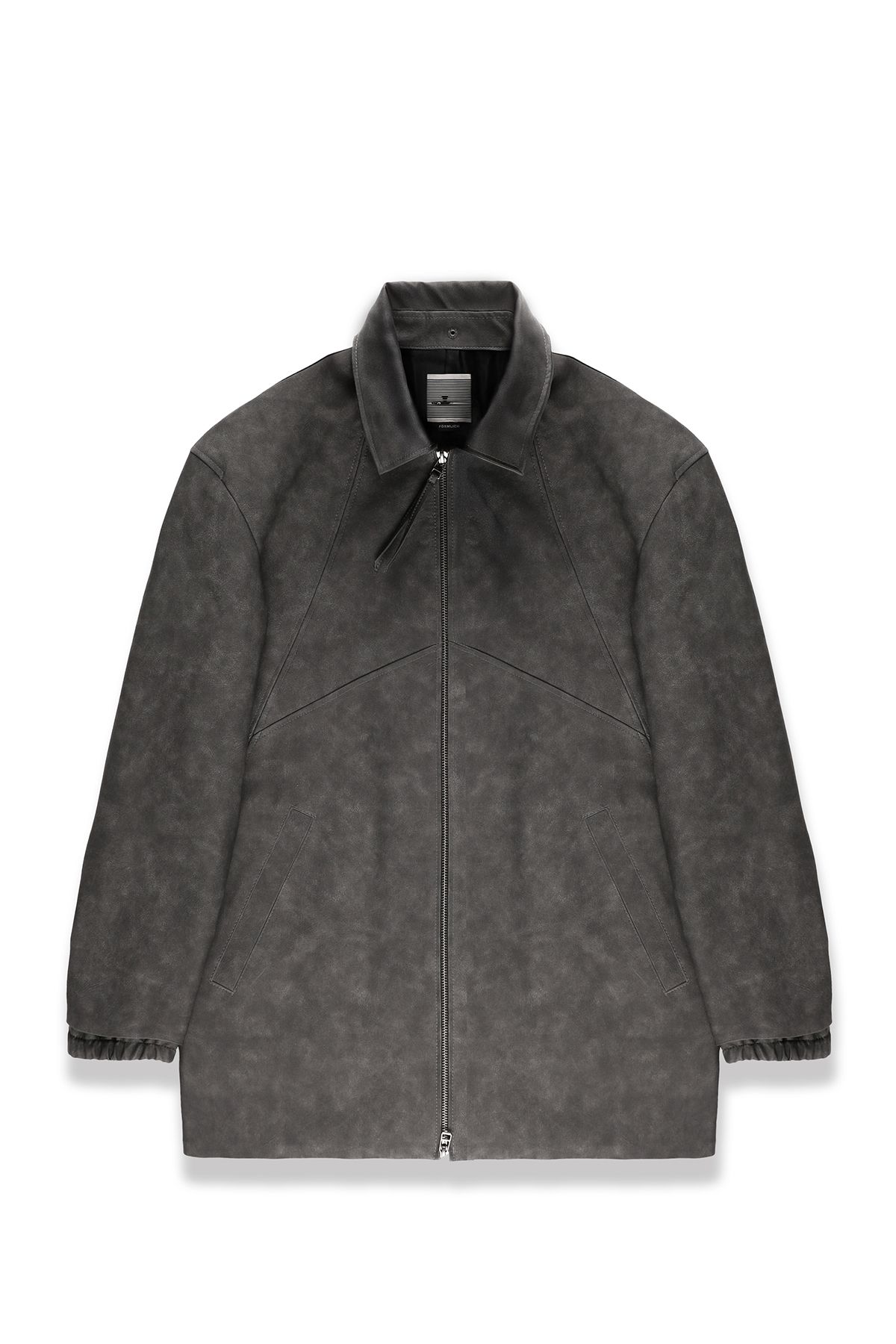 폼리쉬(FORMLICH) WEATHERED LEATHER CAR COAT / WASHED GREY [TYPE 002]