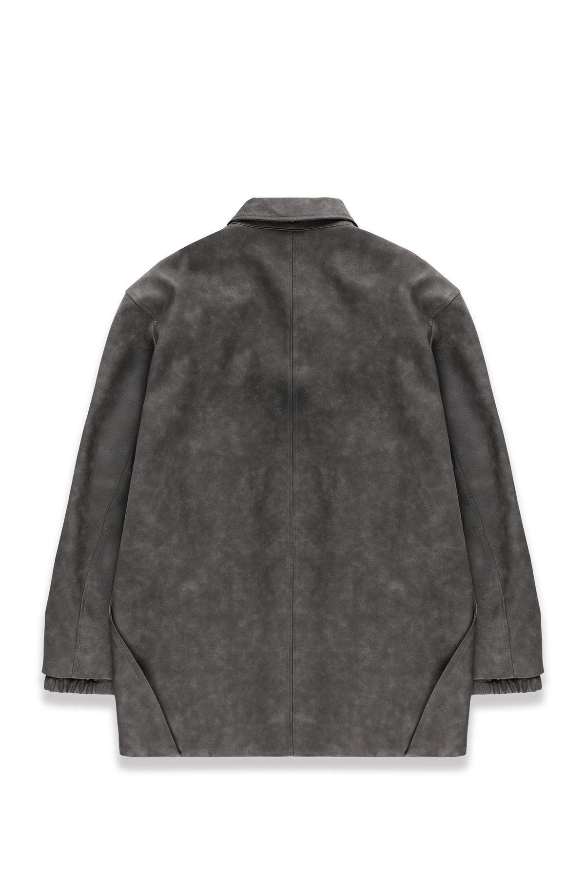 폼리쉬(FORMLICH) WEATHERED LEATHER CAR COAT / WASHED GREY [TYPE 002]