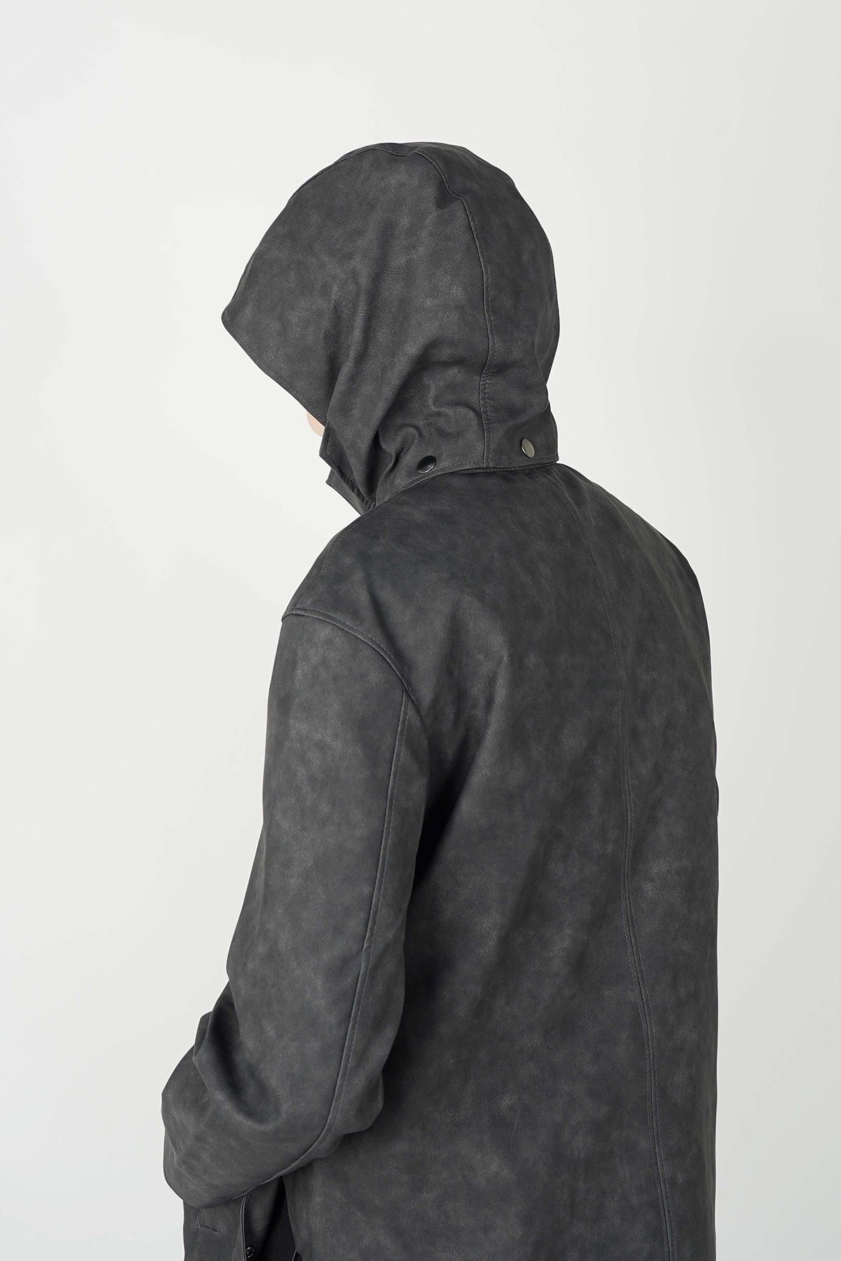 폼리쉬(FORMLICH) WEATHERED LEATHER CAR COAT / WASHED GREY [TYPE 002]