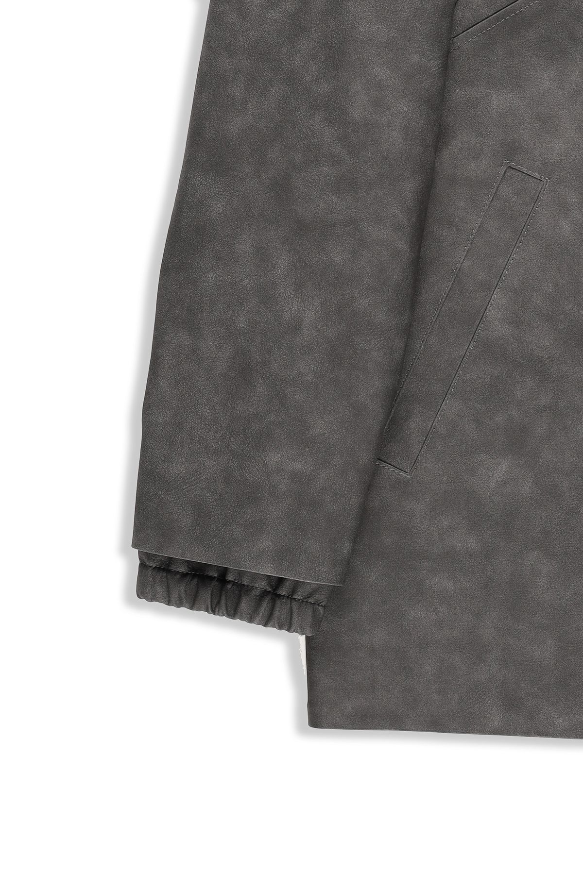 폼리쉬(FORMLICH) WEATHERED LEATHER CAR COAT / WASHED GREY [TYPE 002]