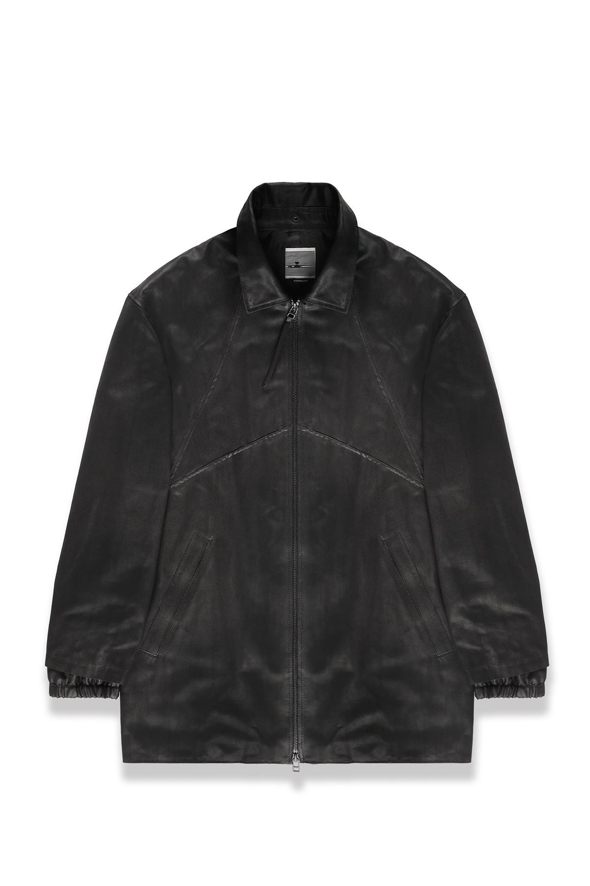 폼리쉬(FORMLICH) WEATHERED LEATHER CAR COAT / BLACK [TYPE 001]