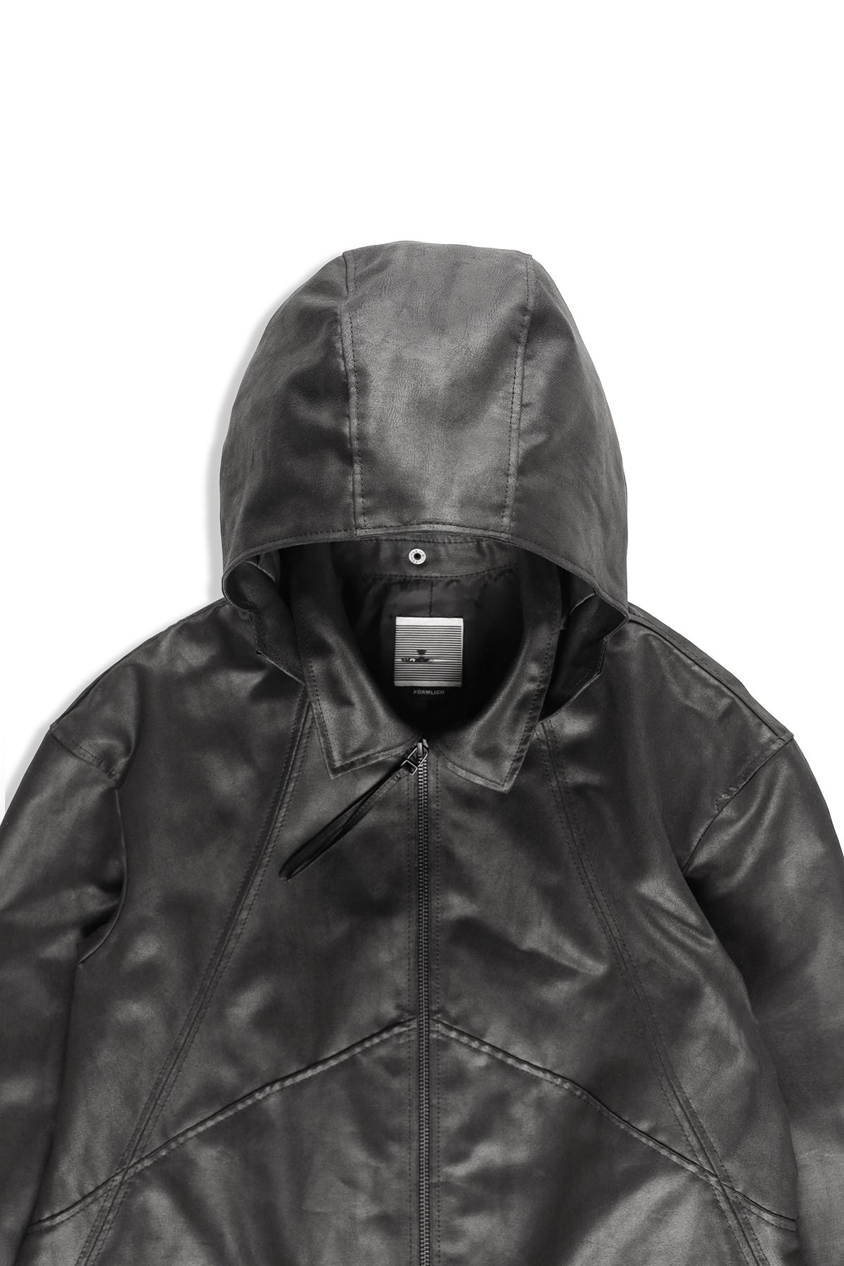 폼리쉬(FORMLICH) WEATHERED LEATHER CAR COAT / BLACK [TYPE 001]