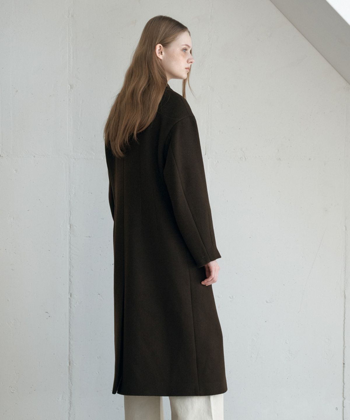 아위(AHWE) Phoebe Dart Coat_BROWN