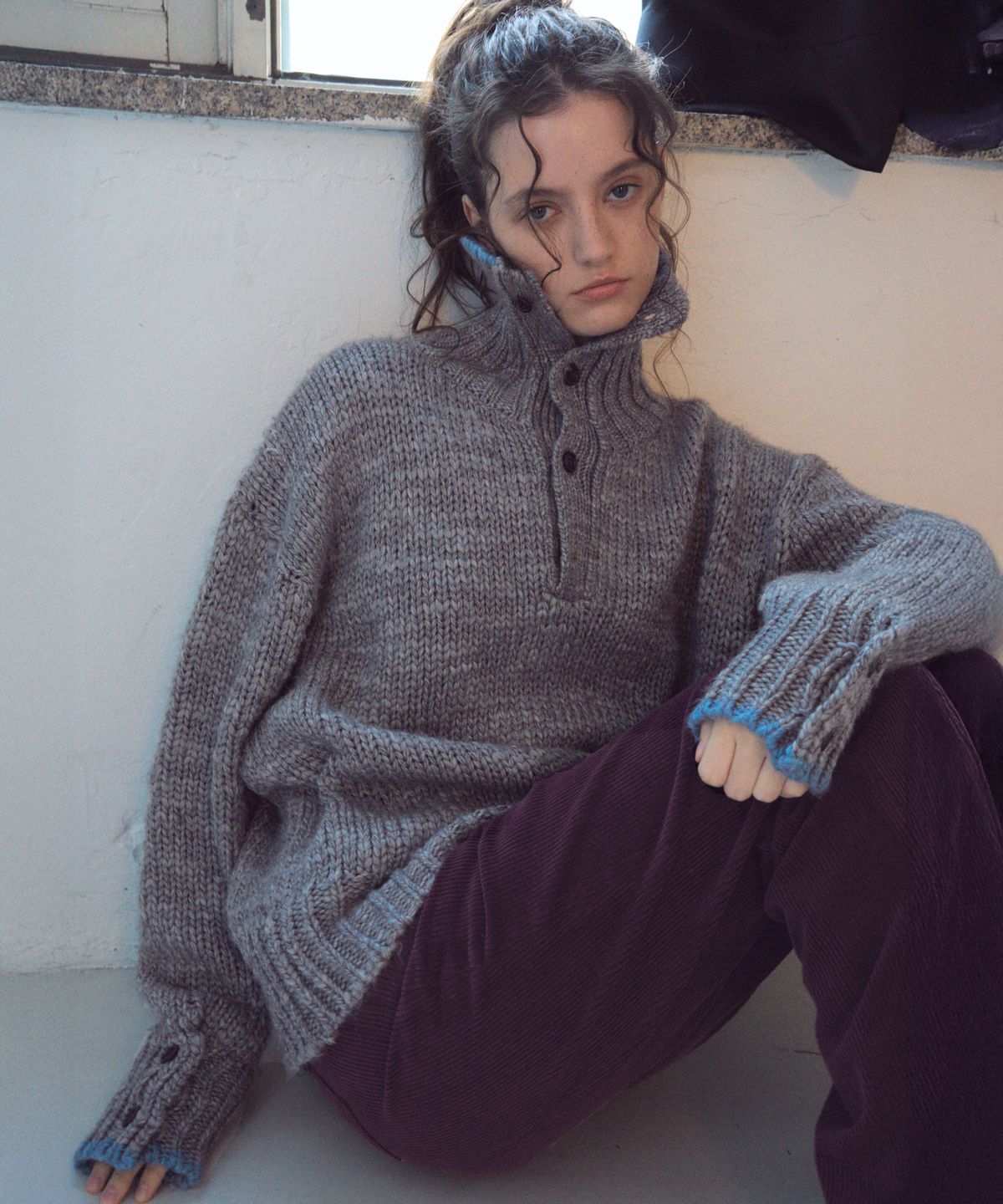 씨타(CITTA) Wool High-neck Heavy Knit_CTK254(Grey)