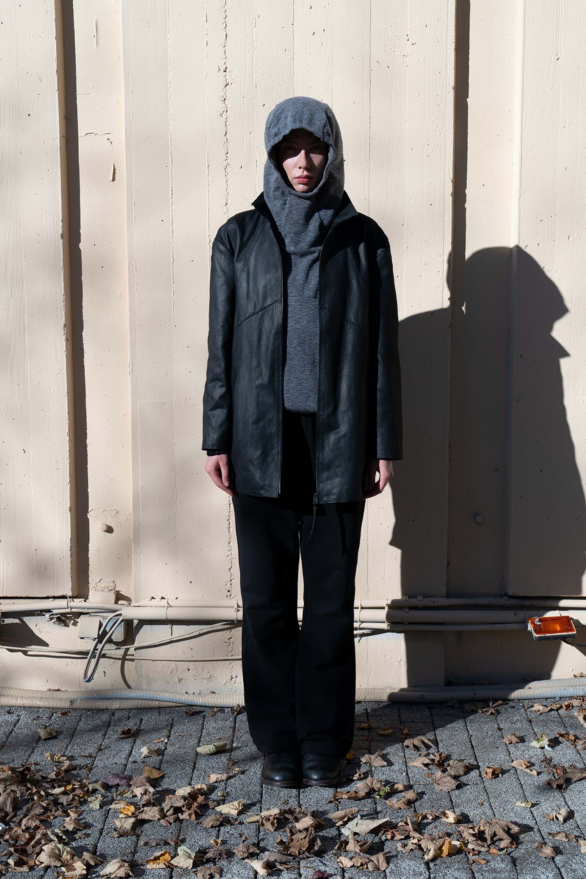 폼리쉬(FORMLICH) SHIRRED HOOD / GREY