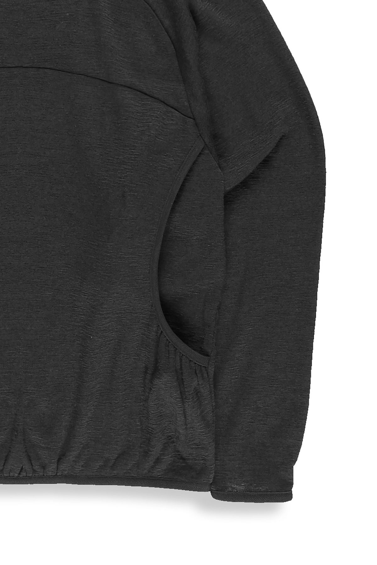 폼리쉬(FORMLICH) SHIRRED HOOD / BLACK