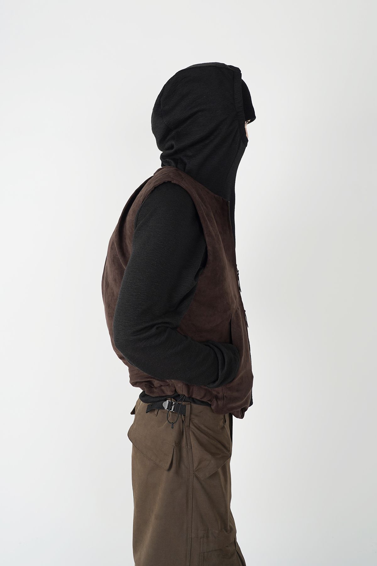 폼리쉬(FORMLICH) SHIRRED HOOD / BLACK