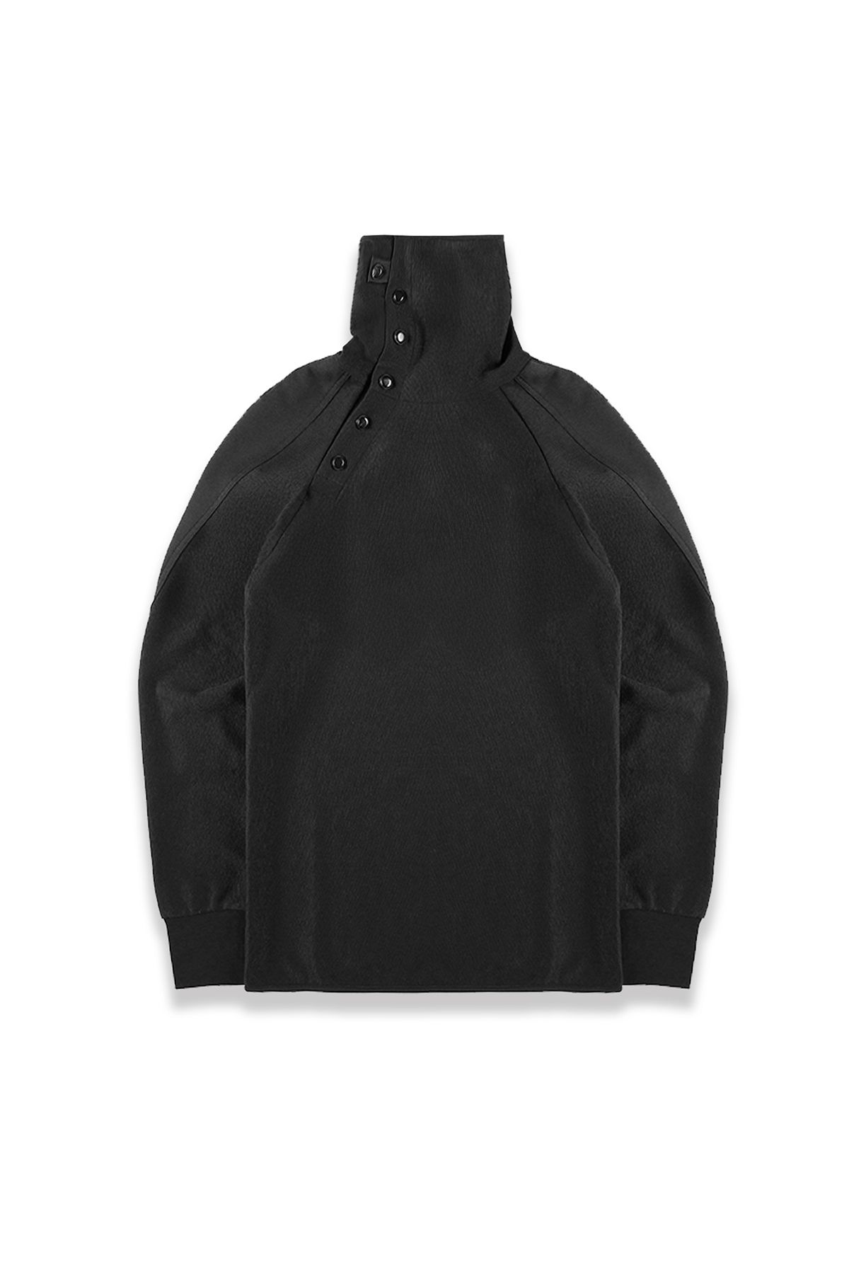 폼리쉬(FORMLICH) BUTTON HIGH NECK SWEATER / BLACK
