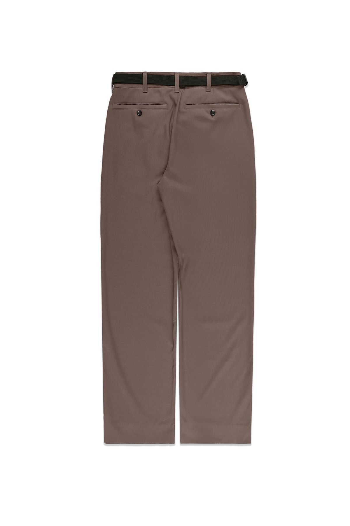 폼리쉬(FORMLICH) BELTED WOOL TROUSERS / BROWN