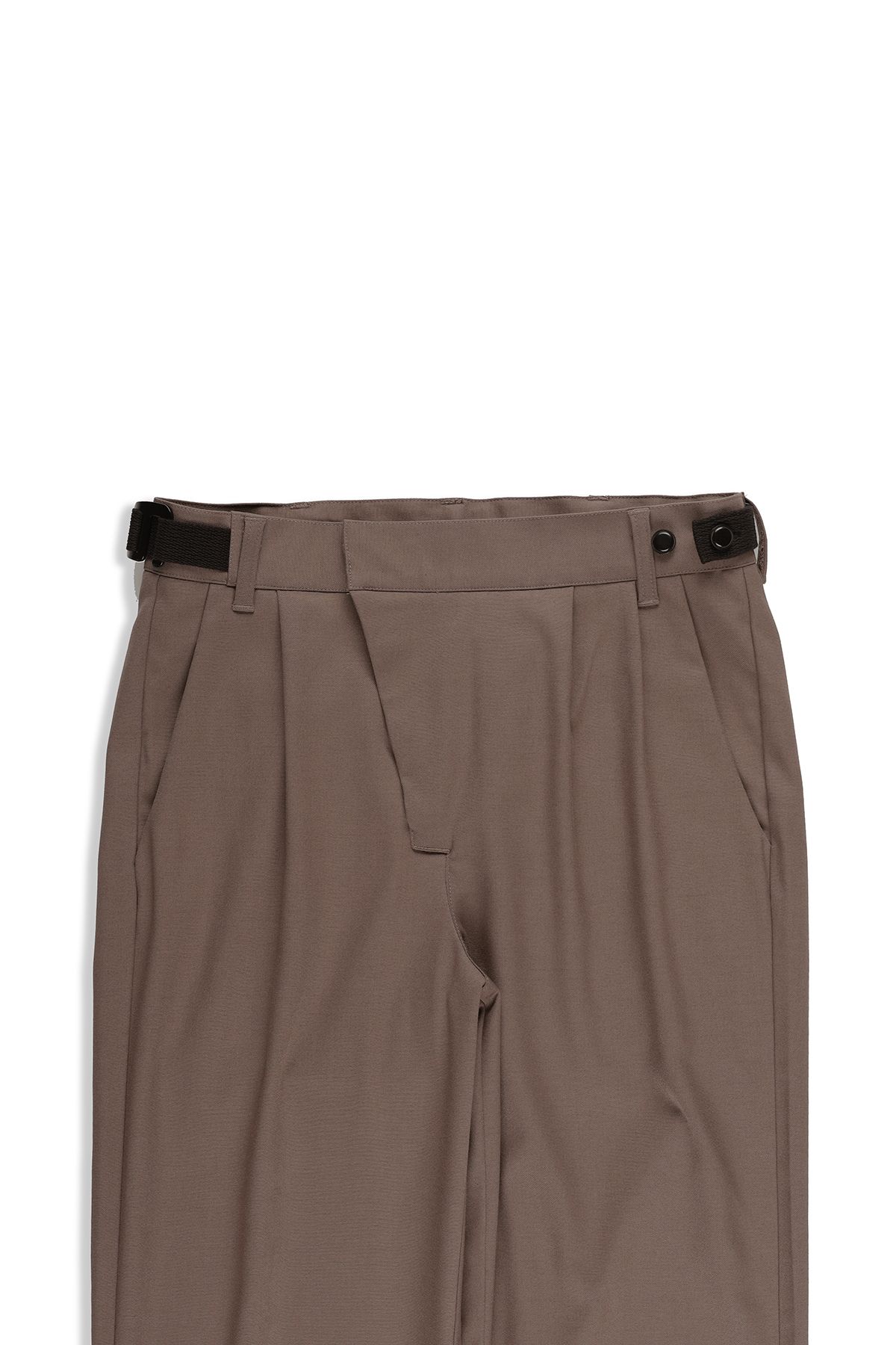 폼리쉬(FORMLICH) BELTED WOOL TROUSERS / BROWN