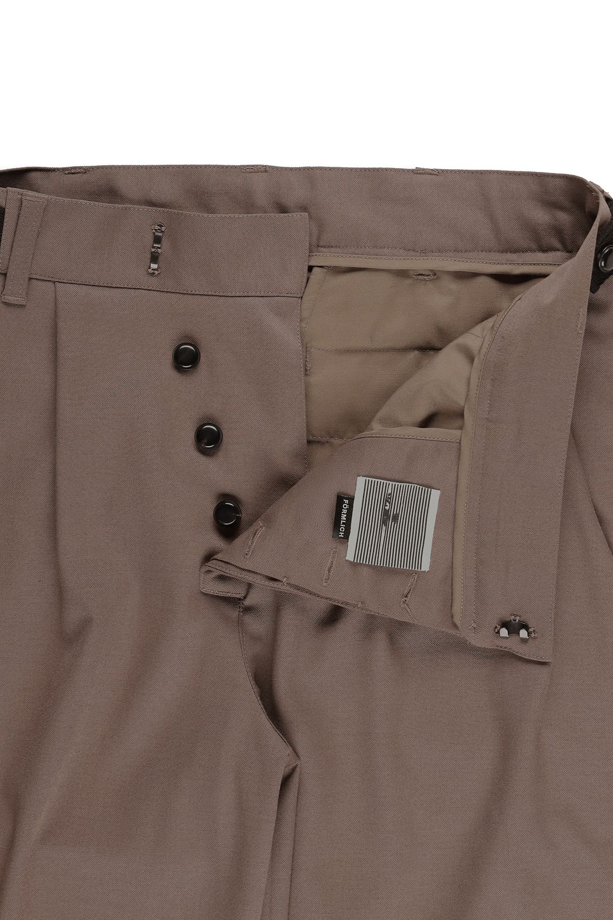 폼리쉬(FORMLICH) BELTED WOOL TROUSERS / BROWN