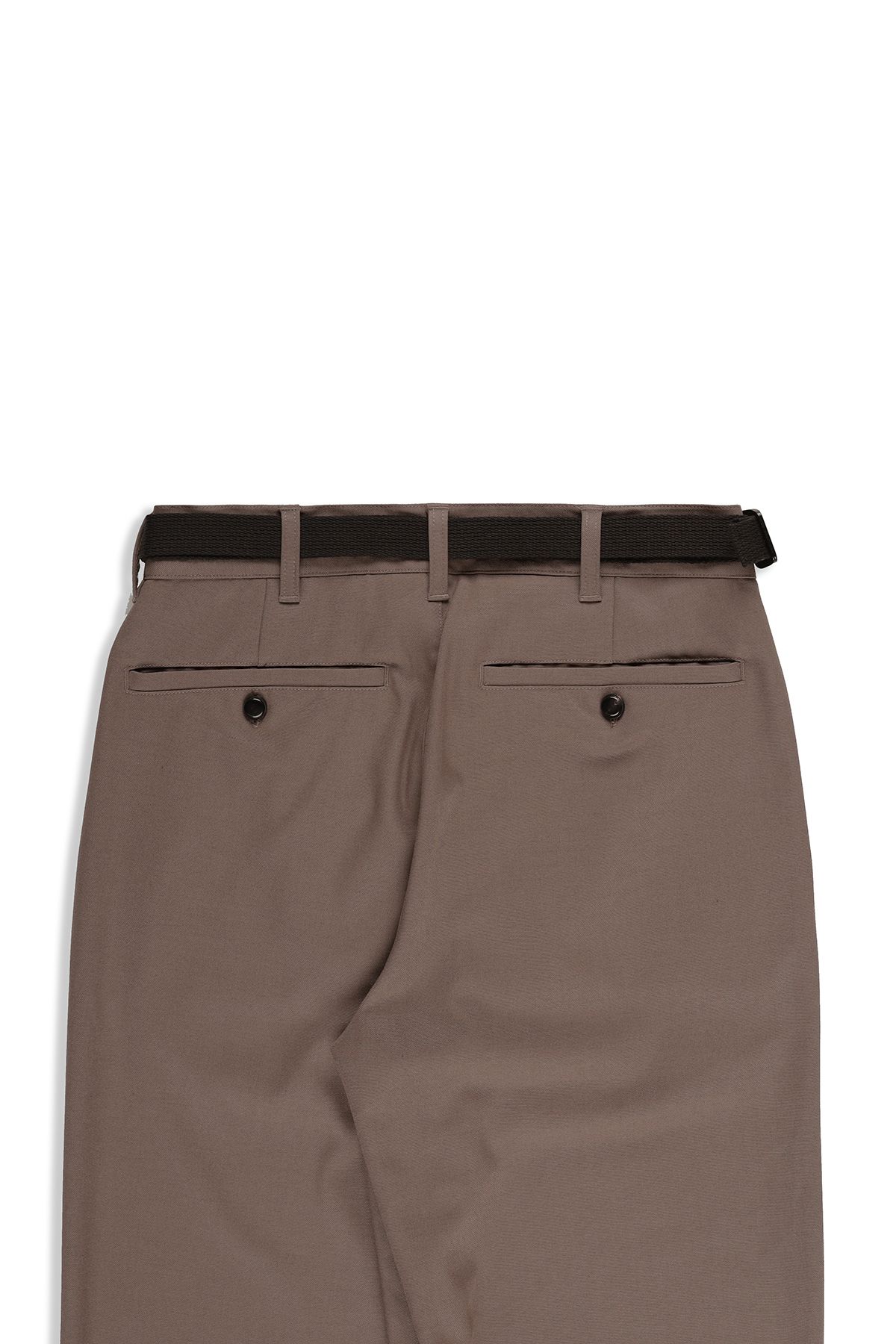 폼리쉬(FORMLICH) BELTED WOOL TROUSERS / BROWN