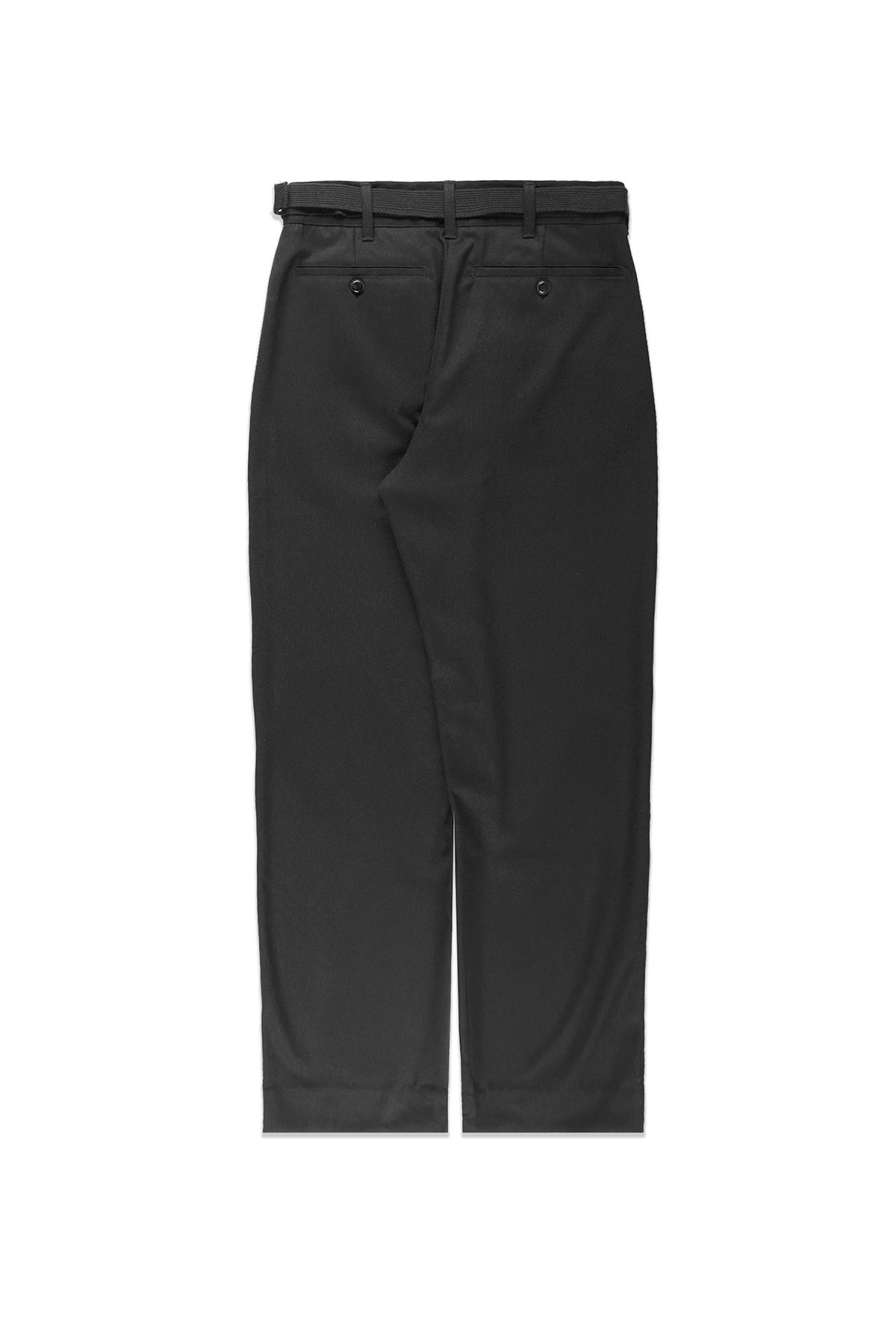 폼리쉬(FORMLICH) BELTED WOOL TROUSERS / BLACK