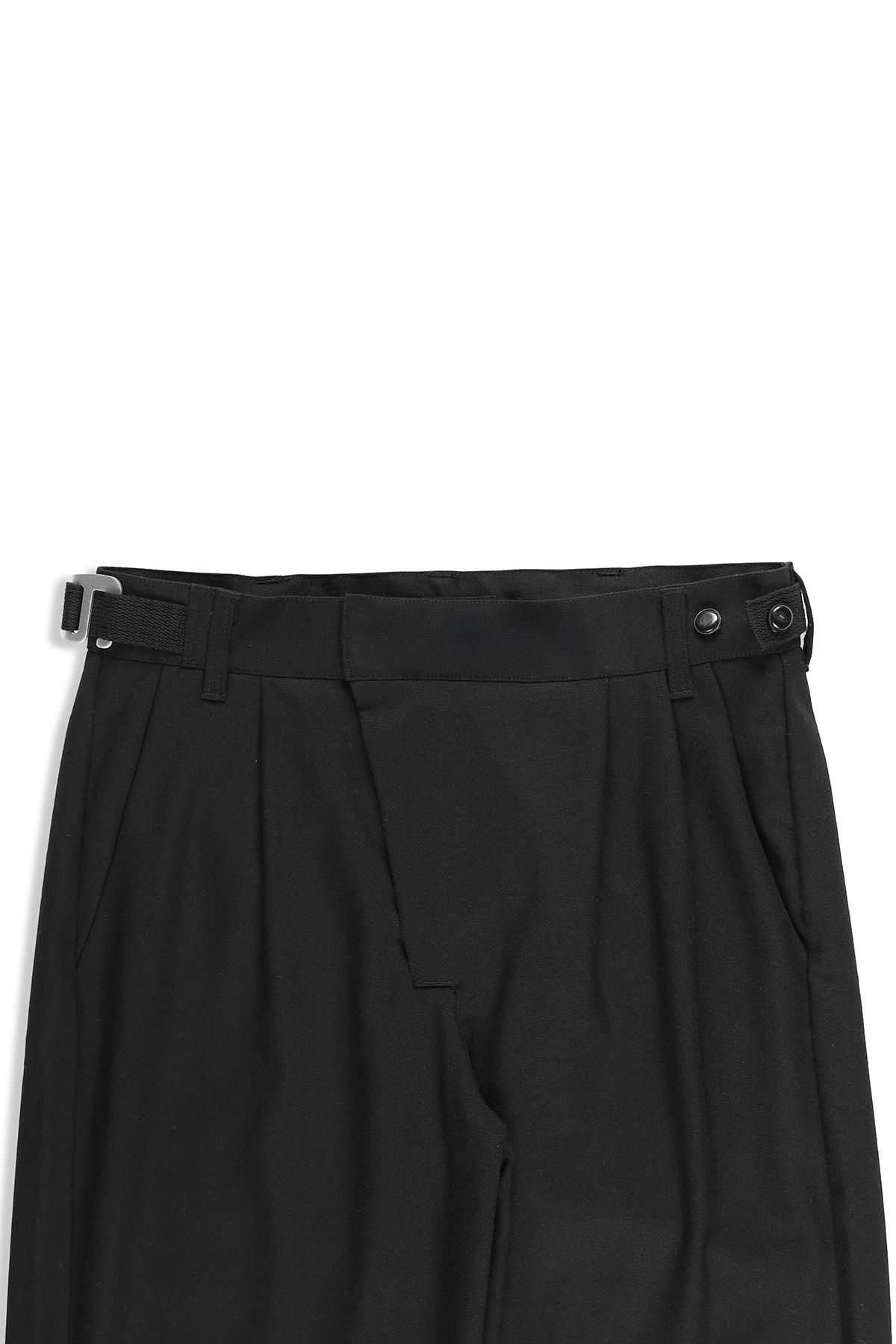 폼리쉬(FORMLICH) BELTED WOOL TROUSERS / BLACK