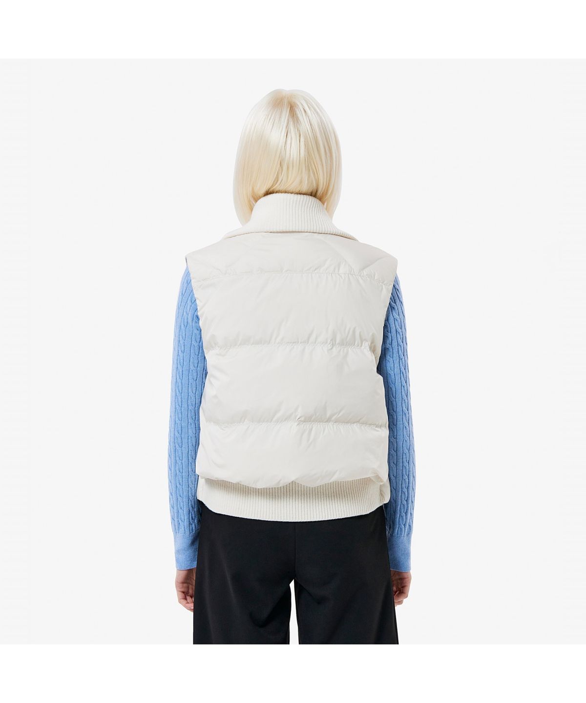 라코스테(LACOSTE) 여성 스웨터 카라 다운베스트 BF421E-55N XFJ