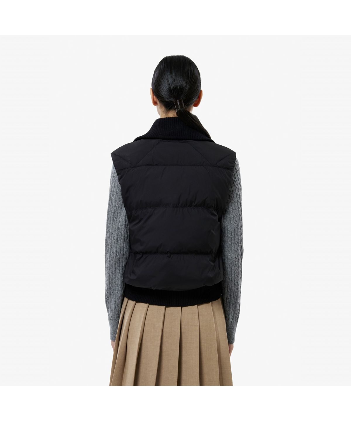 라코스테(LACOSTE) 여성 스웨터 카라 다운베스트 BF421E-55N 031